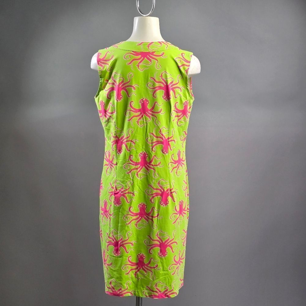 Katherine Way Lime and Fuchsia Swim Coverup (Rack3) - Picture 6 of 9